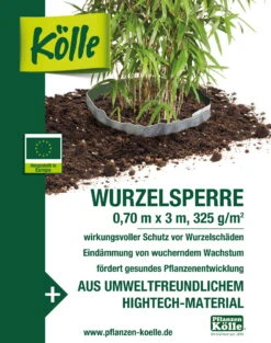 Kölle Wurzelsperre Für Bambus 0,7 X 3 M -Stilvoller Gartenbedarfsladen 0910301207 Koelle Wurzelsperre Bambus 0 7x3m 5 50026