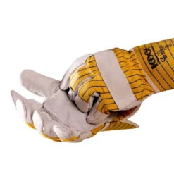 Kölle Arbeitshandschuhe "Bruno" Gr. 10, Hellgrau/gelb -Stilvoller Gartenbedarfsladen 0910703042 Koelle Arbeitshandschuh Bruno Gr10 hellgraugelb 3 16843