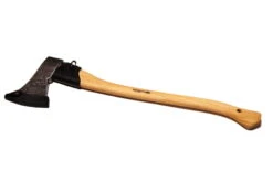 Krumpholz Forstaxt Mit Zubehör, Kopfgewicht 1600 G -Stilvoller Gartenbedarfsladen 0920100931 Forstaxt klar lackiert mit Eschenstiel 70 cm Stiel Lederschneidschutz 27317