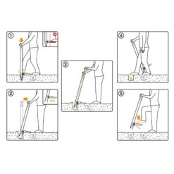 Blumenzwiebel-Pflanzer Xact, Schwarz/orange, Ca. 105 X 30 X 31 Cm -Stilvoller Gartenbedarfsladen 0920101167 xact blumenzwiebel pflanzer 4 118044