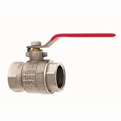 Vernickelter Kugelhahn