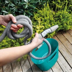 Aquapop Mit Selbstaufdehnbarem Schlauch, 5-15m, Aquamarin, Kunststoff / Polyester -Stilvoller Gartenbedarfsladen 0930200475 Aquapop mit 5 15m selbstaufdehnbarem Schlauch Aquamarin 2 58922