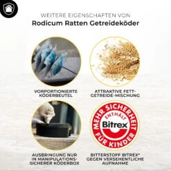 Protect Home Ratten-Getreideköder -Stilvoller Gartenbedarfsladen 0950300942 Protect Home Ratten Getreidekoeder 400g 3 107268