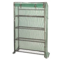 Balkongewächshaus 'Compact GroZone', Ca. 130 X 80 X 30 Cm -Stilvoller Gartenbedarfsladen 0980200189 Compact GroZone 4 Regale 2 99247