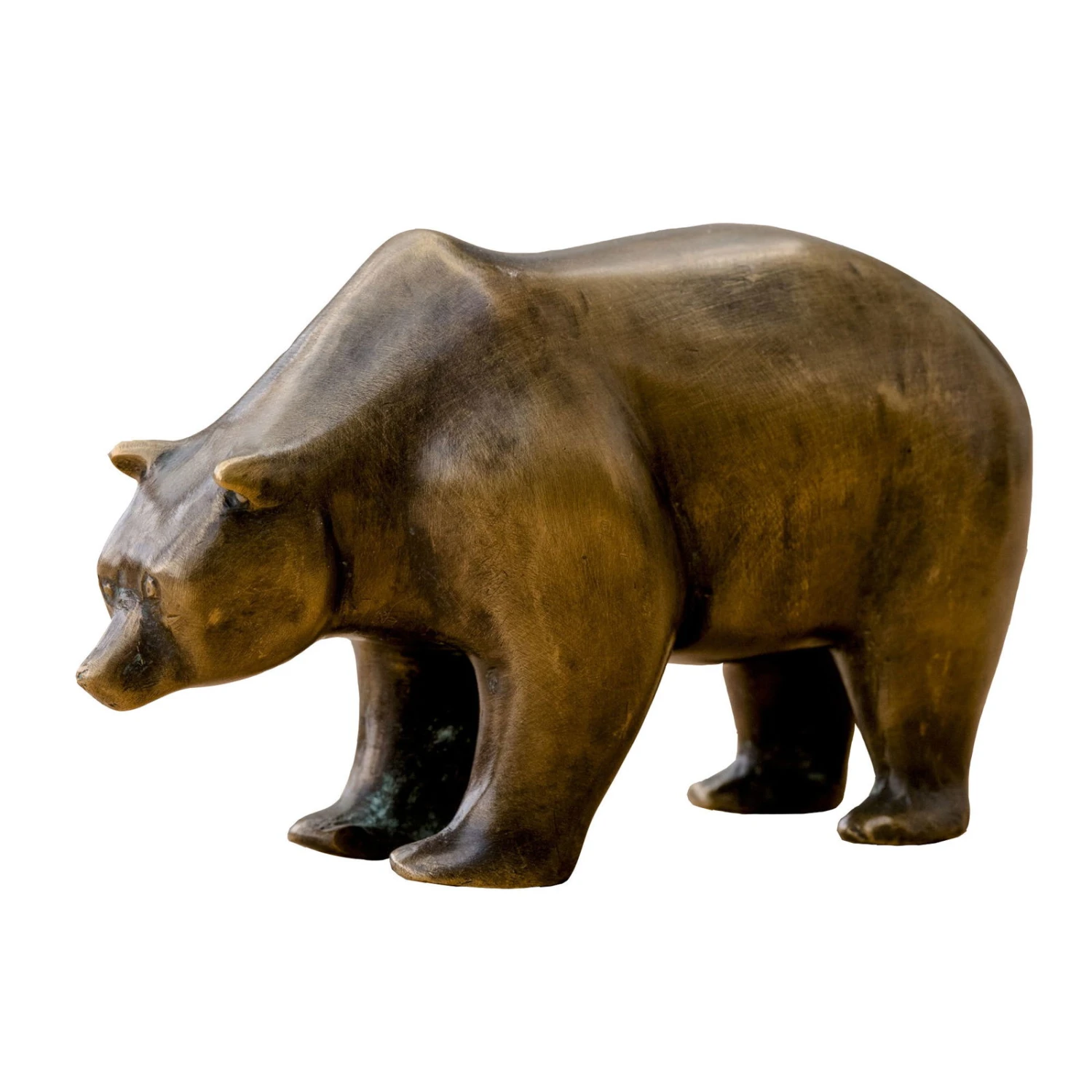 Börsenbär Klein, Braun, Bronze, H 10 X 15 X 16 Cm 1 Börsenbär Klein, Braun, Bronze, H 10 X 15 X 16 Cm