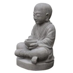 Buddha-Statue, Trockensteinguss, 33 X 30 X 54 Cm 5 Buddha-Statue, Trockensteinguss, 33 X 30 X 54 Cm -Stilvoller Gartenbedarfsladen 0980306820 buddha statue aus trockensteinguss 3 123365