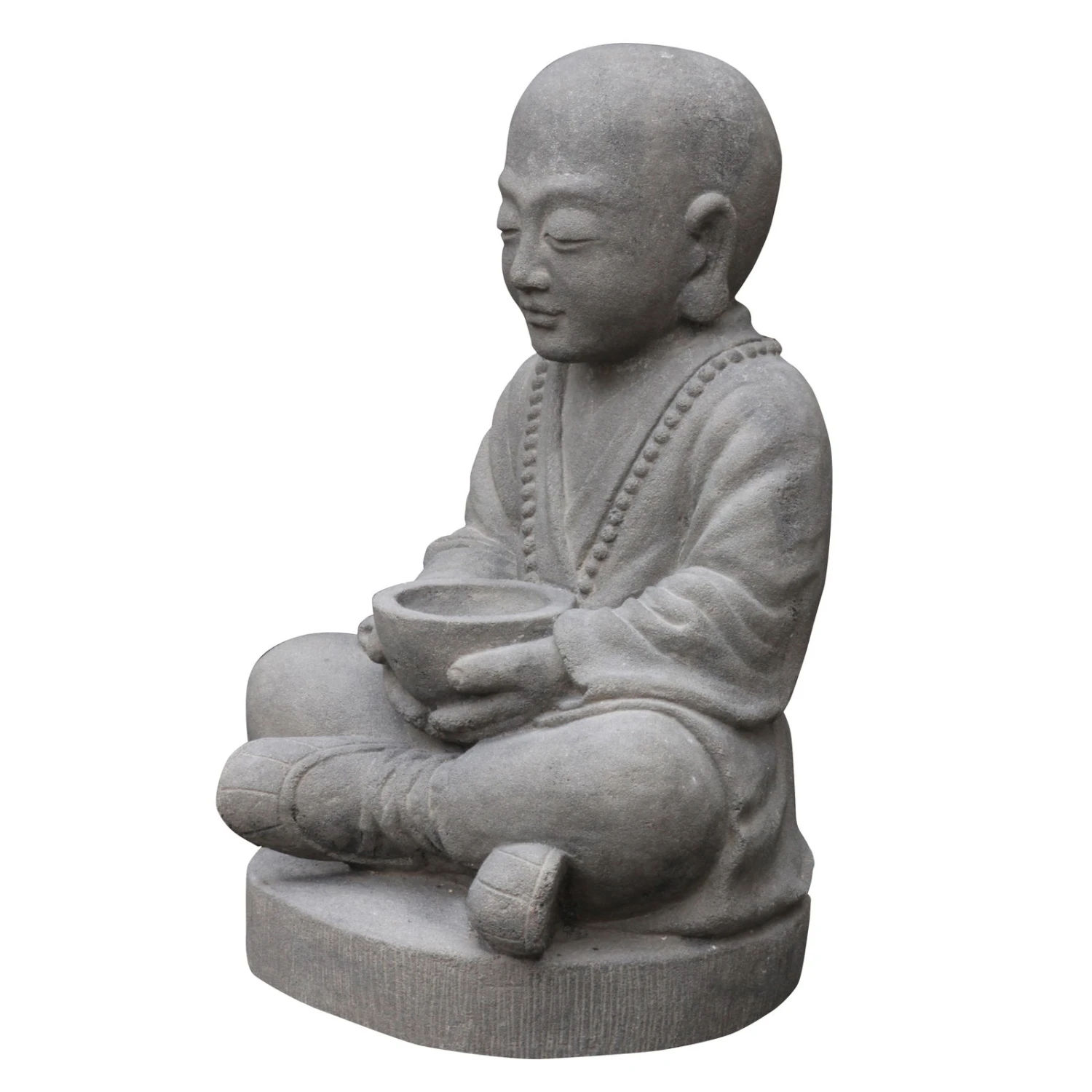 Buddha-Statue, Trockensteinguss, 33 X 30 X 54 Cm 3 Buddha-Statue, Trockensteinguss, 33 X 30 X 54 Cm – Bild 3