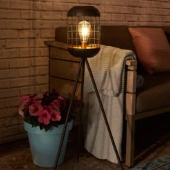 Solarlaterne 'Lighthouse', Schwarz, Metall, Höhe 92 Cm -Stilvoller Gartenbedarfsladen 2950100608 Solar Motive Laterne metall Modell Lighthouse H92cm 6 96753