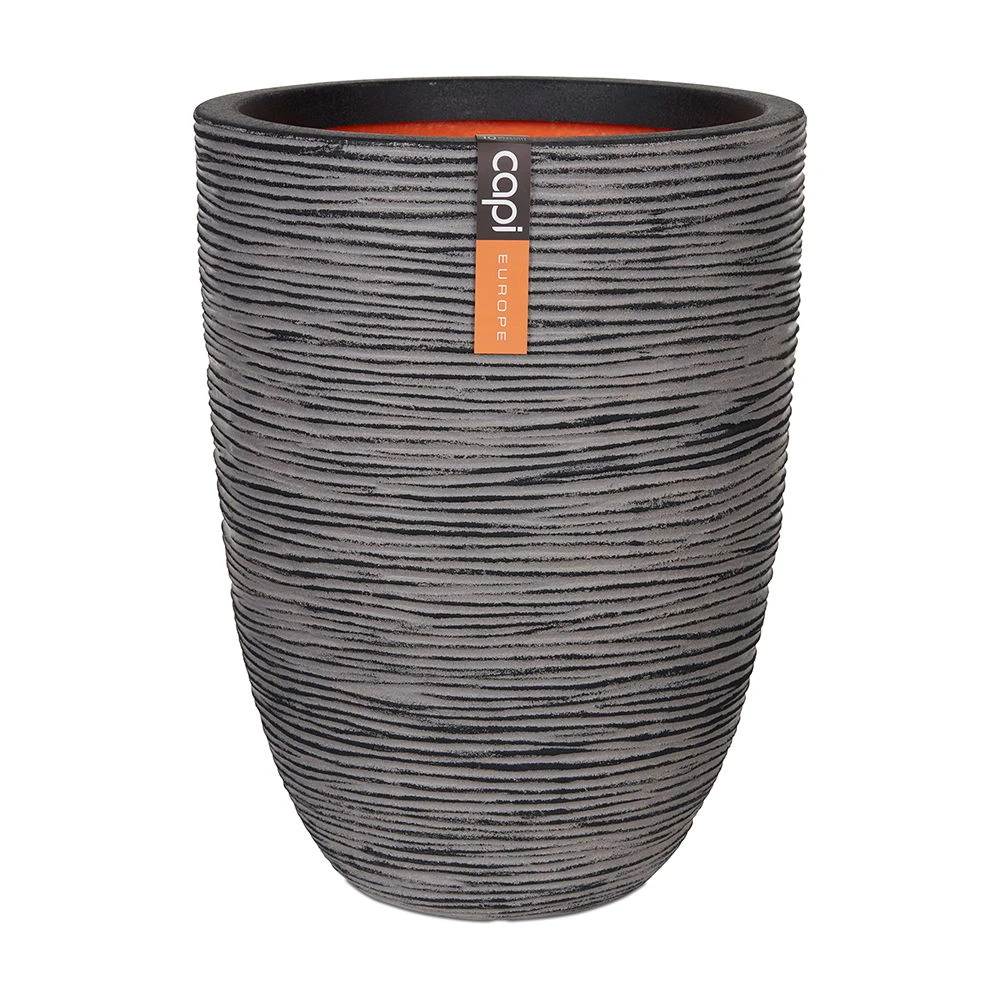 Pflanzvase Rib Bella Anthrazit 1 Pflanzvase Rib Bella Anthrazit