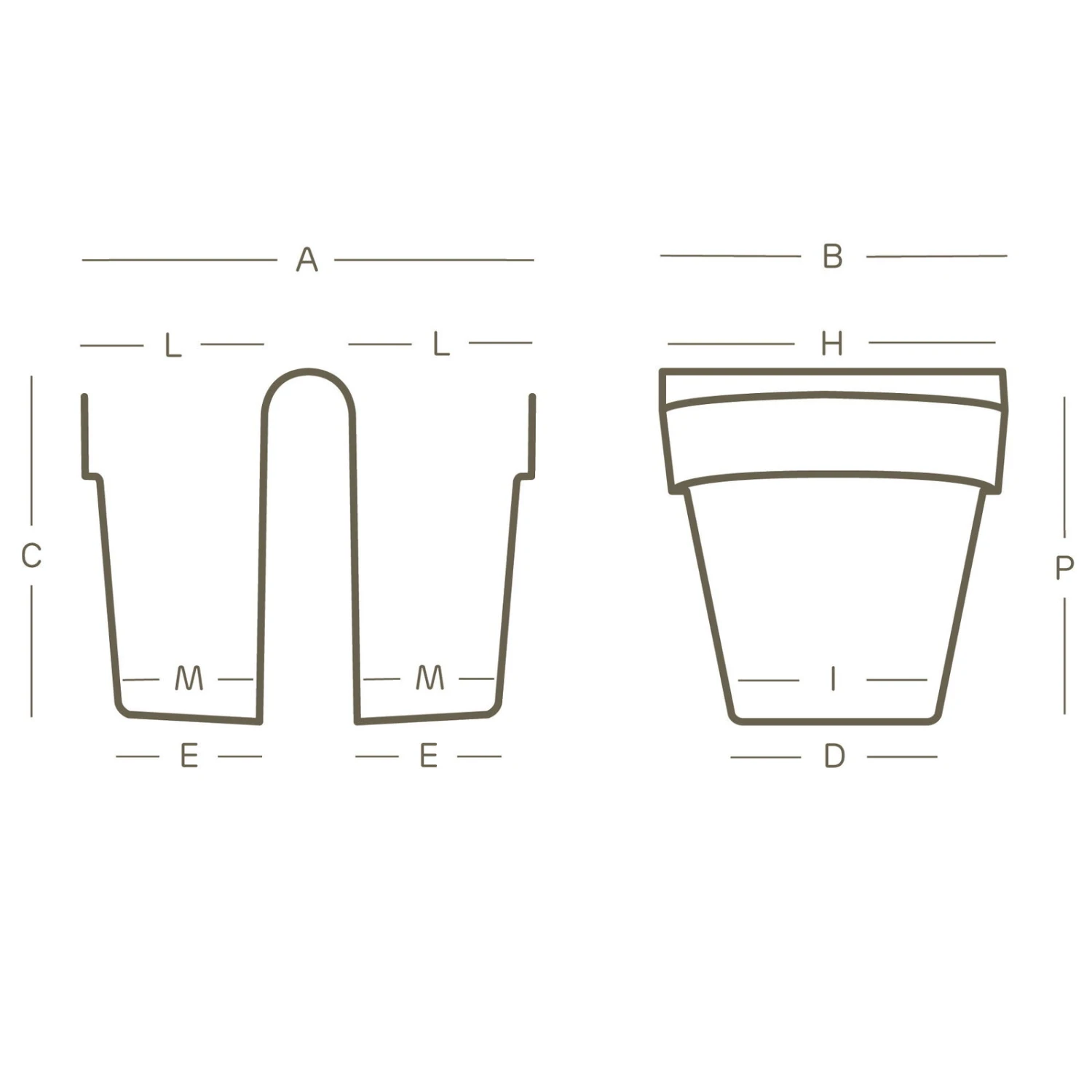 Balkon-Hängetopf Be Up Duo Mit Wasserreservoir Farbe Taupe, 25 Cm, Erdvol. 8 L 2 Balkon-Hängetopf Be Up Duo Mit Wasserreservoir Farbe Taupe, 25 Cm, Erdvol. 8 L – Bild 2