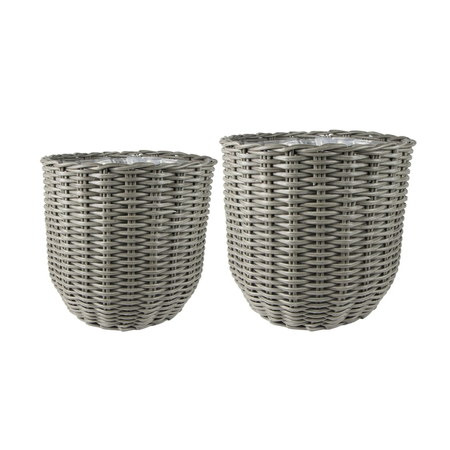 Kölle Pflanzkorb Jente, Grau, D 35 X H 30 Cm 2 Kölle Pflanzkorb Jente, Grau, D 35 X H 30 Cm – Bild 2